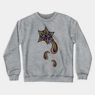 The fantasy eye, mandala design Crewneck Sweatshirt